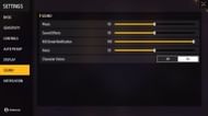 The sound section has a new option for character voices (Image via Garena)